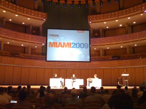 The impressive stage of the main conference